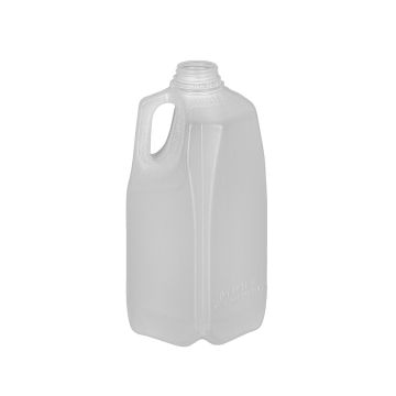 Half gallon plastic milk jug