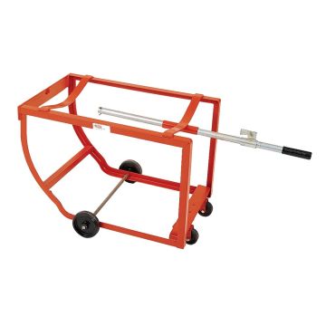 30/55 Gallon Drum Cradle, Rubber Wheels - 1000 lb. Capacity