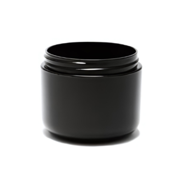 4 oz Black PP/PP Round Base D/W Jar 70-400