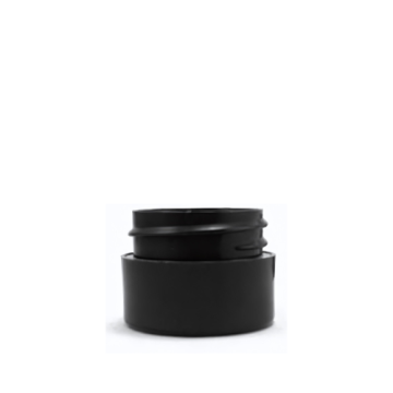 .25 oz Black PP/PP Straight Base D/W Jar 33-400