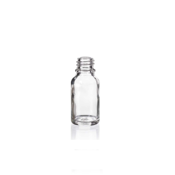 15 ml Clear Glass Euro Bottle, 18 DIN