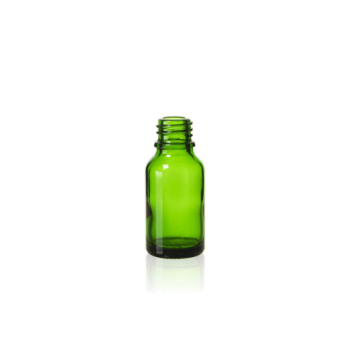 15 ml Green Glass Euro Bottle, 18 DIN