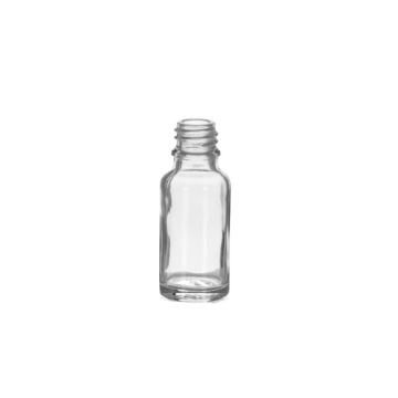 20 ml Clear Glass Euro Bottle, 18 DIN