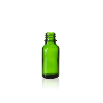 20 ml Green Glass Euro Bottle, 18 DIN