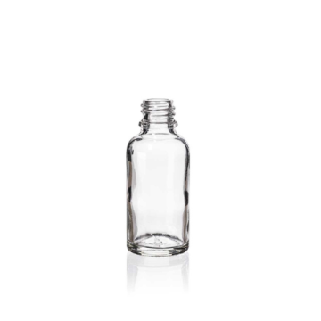 30 ml Clear Glass Euro Bottle, 18 DIN