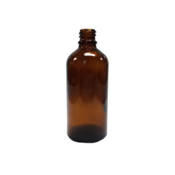 100 ml Amber Glass Euro Bottle, 18 DIN