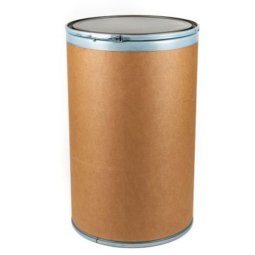 55 Gallon Fiber Drum, Open Head, UN Rated, Metal Cover
