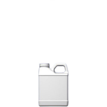 8 oz white f-style bottle