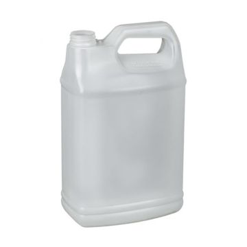 1 Gallon Natural HDPE F-Style Plastic Bottle, 38-400