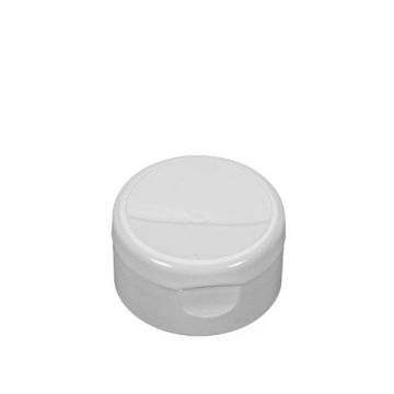 22-400 White PP Flip Top Cap - 6 oz Tottle