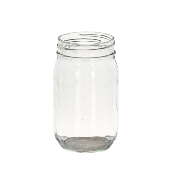 16 oz Wide Mouth Flint Glass Jar