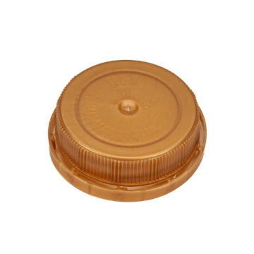 38-400 Gold HDPE Tamper-Evident Ratchet Cap - Unlined