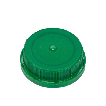38-400 Green HDPE Tamper-Evident Ratchet Cap - Unlined