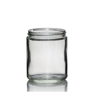 8 oz Clear Glass Straight Sided Jar, 70-400