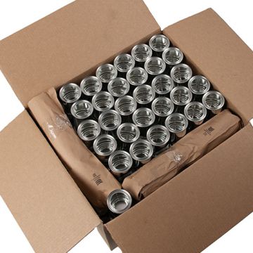 Half Pint Paint Cans with Lids - 195 Pack, Unlined