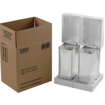 HAZMAT Packaging With Two - 1 Gallon F-Style Cans