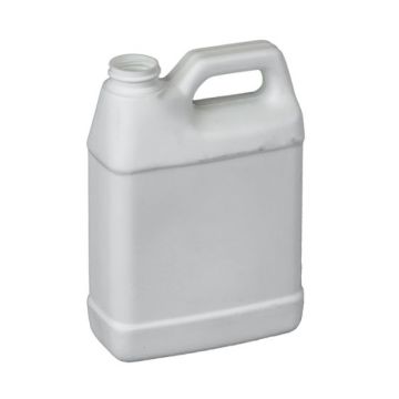 32 oz White HDPE F-Style Bottle with Cap, 38-400