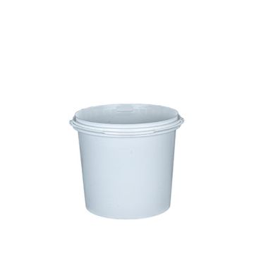 5 lb Round Plastic Container With Plastic Handle - IPL Retail Series