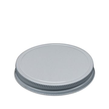 Metal screw cap for glass jar