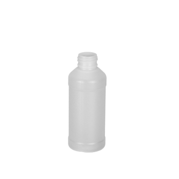 4 oz Natural HDPE Modern Round Bottle, 24-410