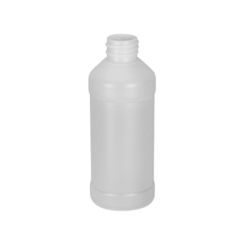 Plastic Round Cylinder Bottle – 8 oz.