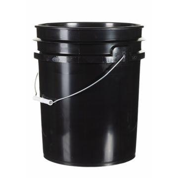 5 Gallon HDPE Plastic Bucket – Black