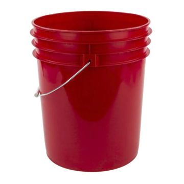 Red 5 Gallon Bucket