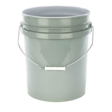 grey 5 gallon pail