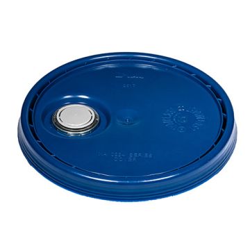 Plastic Pail Lid with Rieke® FLEXSPOUT® UN Rated - Blue