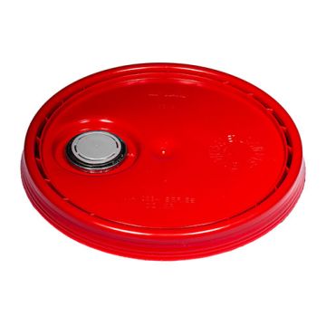 Plastic Pail Lid with Rieke® FLEXSPOUT® UN Rated - Red