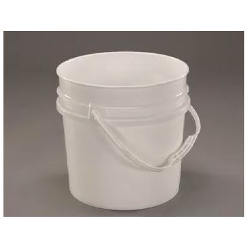 4.25 Gallon Poly Pail, Open Head, 90 mil, UN Rated, White