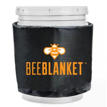 bee blanket on 5 gallon pail