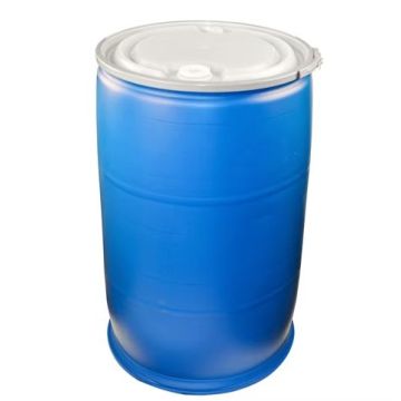 55 Gallon Open Head Poly Drum - Blue, Ring and Bung Covers