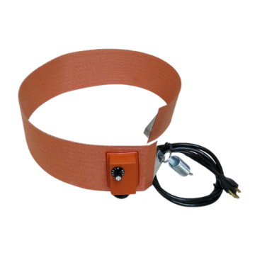 Silicone Rubber Drum Heater - 4 Inch Wide - 15 Gallon