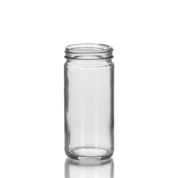 8 oz Clear Glass Paragon Jar, 58-400