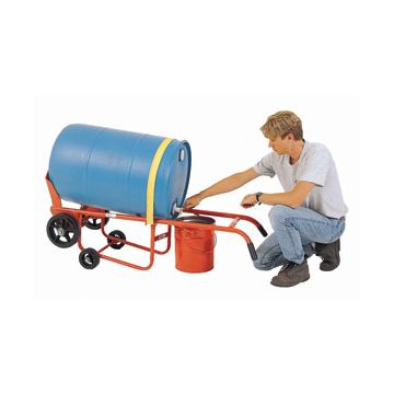 Drainer Drum Truck - Moldon Rubber Wheels - With Kickstand
