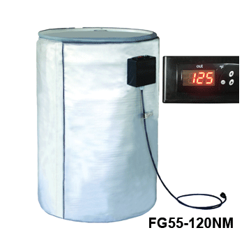 Full Coverage Insulated Poly & Fiberglass Drum Heater - 120V