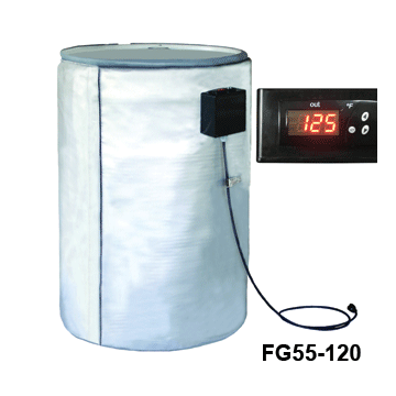 Full Coverage Insulated Steel Drum Heater - 120V