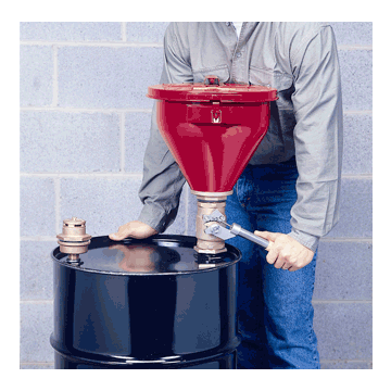 Justrite® Funnel With Tip-Over Protection Kit