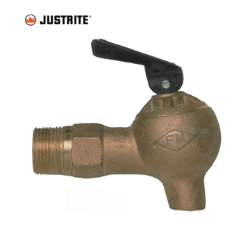 JUSTRITE® Flow Control 3/4  Inch Brass Safety Faucet