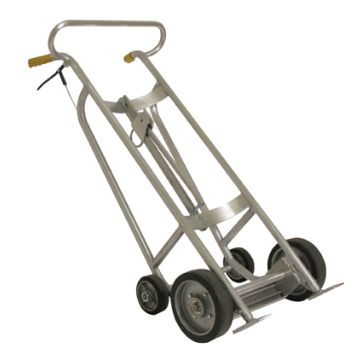 Aluminum Drum Truck - Pneumatic Wheels - With Brake