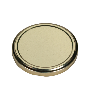 82mm Gold Metal Lug Cap - Plastisol Liner