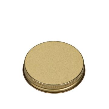 58-400 Gold Metal Screw Cap - Plastisol Liner