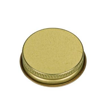 38-400 Gold Metal Screw Cap - Plastisol Liner