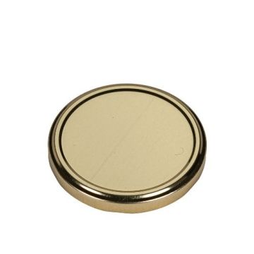 89mm Gold Metal Lug Cap - Plastisol Liner