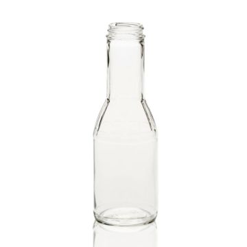 12 oz Ribbed Sauce Bottle, 38-400 Neck Finish