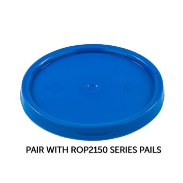 RightPail ™ 5 Gallon Tear Tab Plastic Pail Lid – Blue