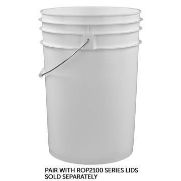 White plastic pail