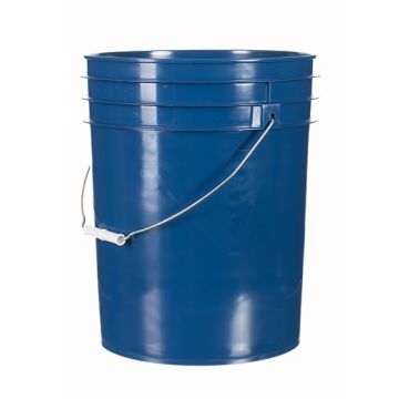 Navy blue poly 5 gallon pail