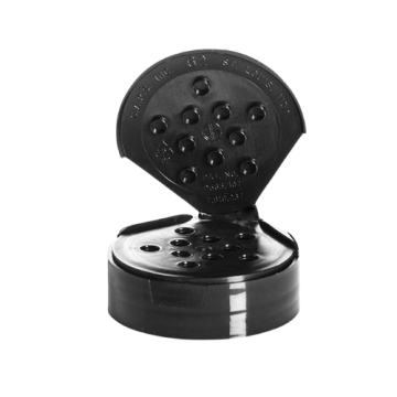 Black spice cap with 10 sift holes